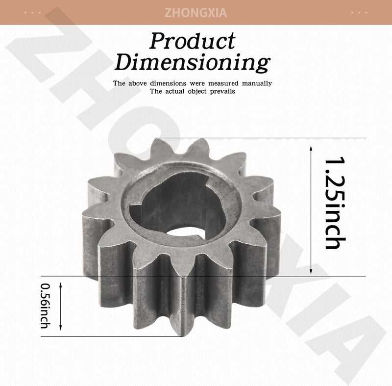ZHONGXIA 2 Pack 42661-VH7-000 Pinion Gear 13T Compatible with HD HRR216 HRX217 HRX217K1 HRX217K2 HRX217K3 - Image 2